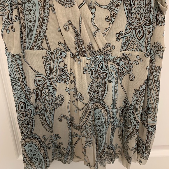 Michael Kors light blue and beige tank top. Size XL - Picture 5 of 10